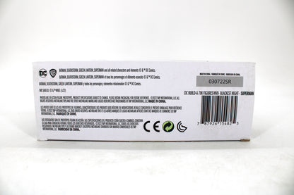 Black Lantern Superman DC Multiverse Blackest Night 7-Inch Figure — Package Detail with Barcode and Legal Text