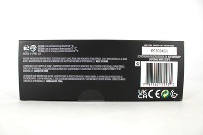 Superman (Christopher Reeve) DC Multiverse McFarlane Collector Edition 7-Inch Figure — Package Detail with Barcode and Legal Text