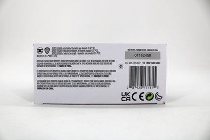The Rival DC Multiverse Gold Label Collection 7-Inch — Package Detail with Barcode and Legal Text
