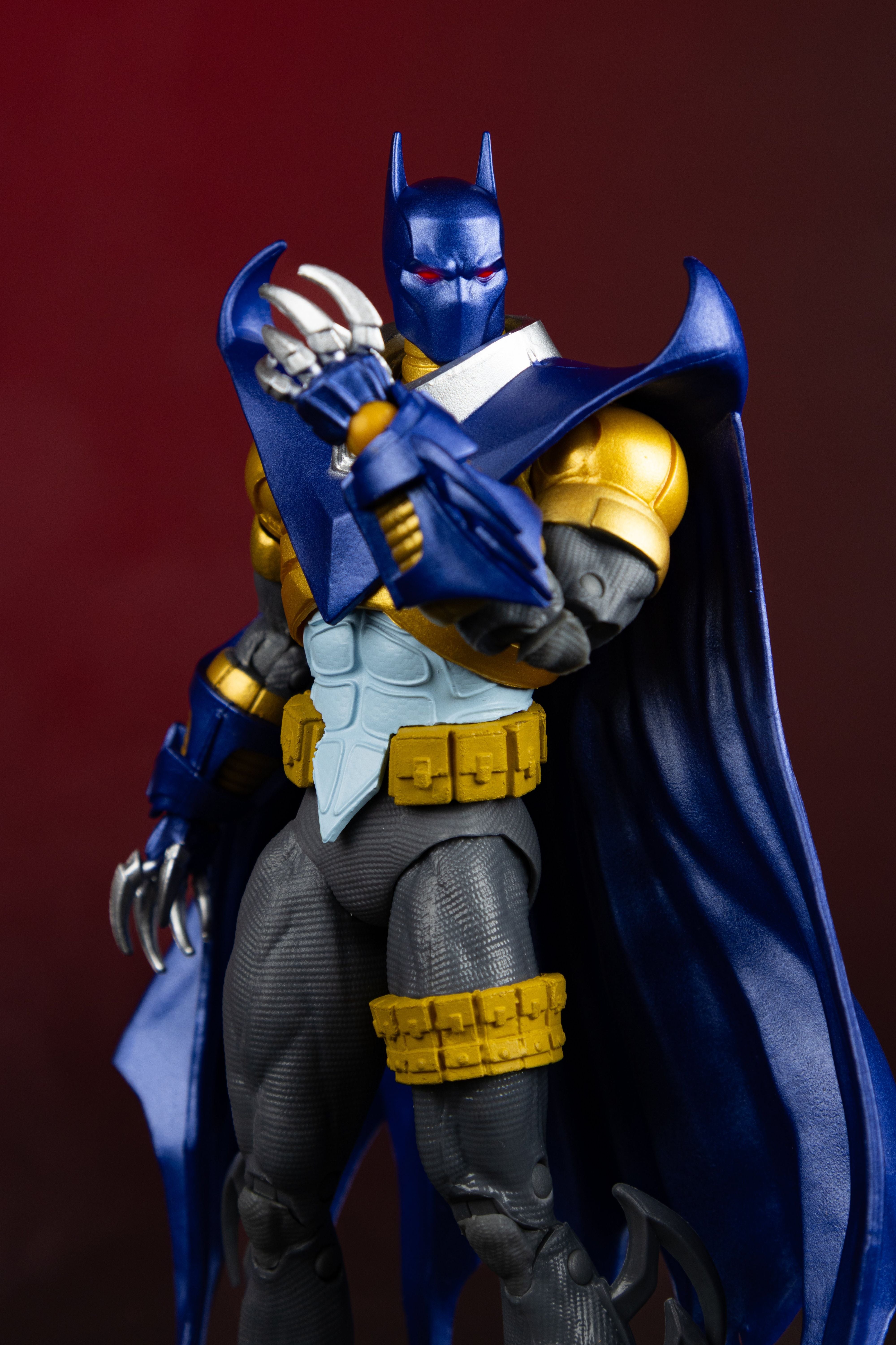 Azrael Batman Armor DC Multiverse 7-Inch Figure — Articulation Pose with Both Claws Extended