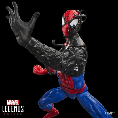 Spider-Man Alien Costume Marvel Legends 6-Inch Figure — Figure Detail Symbiote Arm and Tendril Close-Up