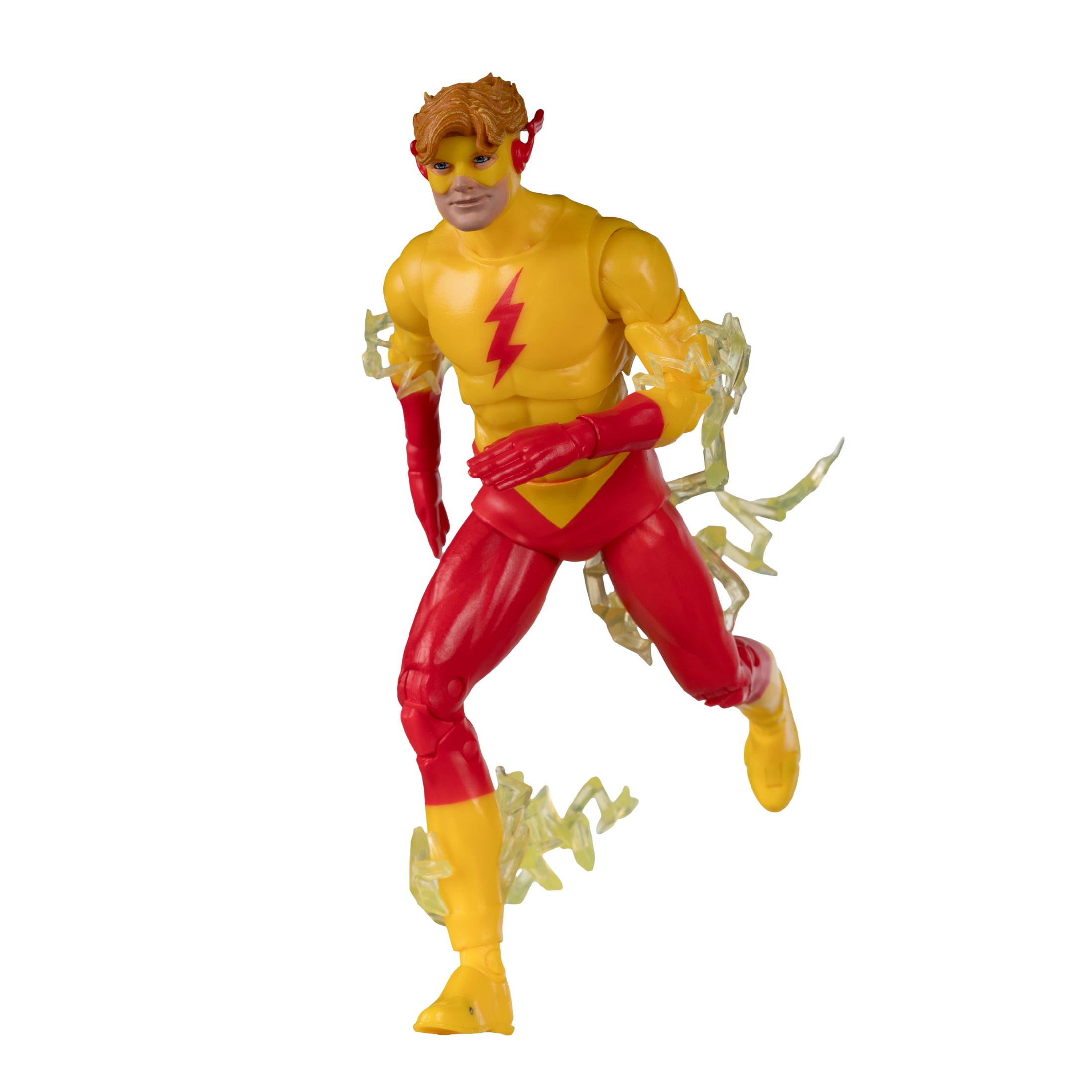 Kid Flash DC Classic Multiverse 7-Inch Figure — Side View with Speed Force Lightning Effects