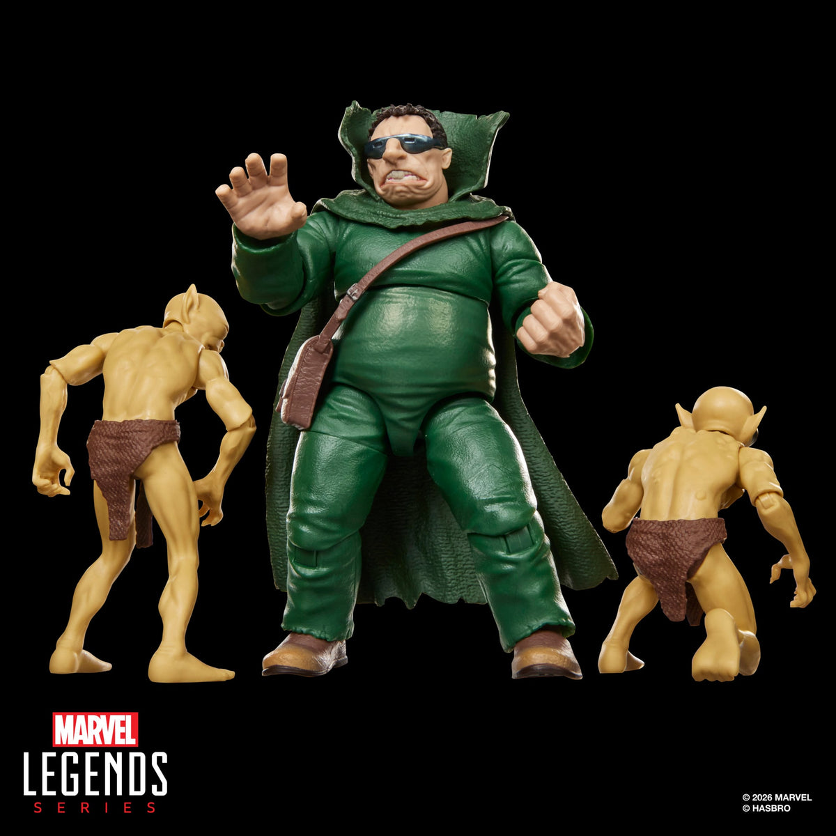 Mole Man & Moloids Marvel Legends 6-Inch Three-Pack — Mole Man Outstretched Hand Pose with Moloids