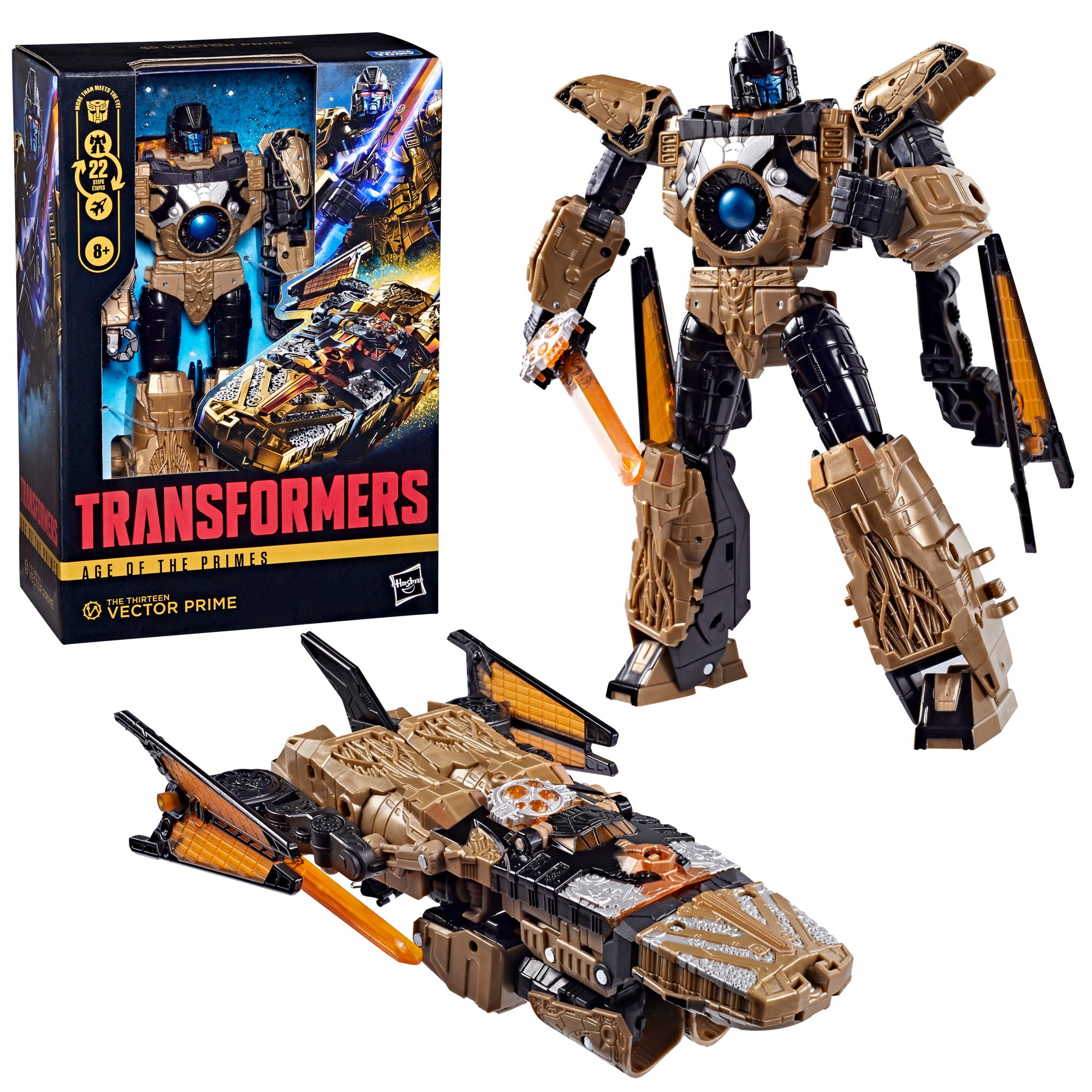 Vector Prime Age of the Primes Voyager 7-Inch Figure — Box Art with Robot and Spacecraft Modes