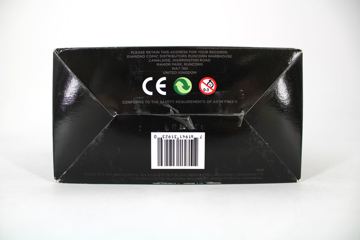 Captain Boomerang DC New 52 Suicide Squad Figure — Package Bottom with Barcode and Safety Markings