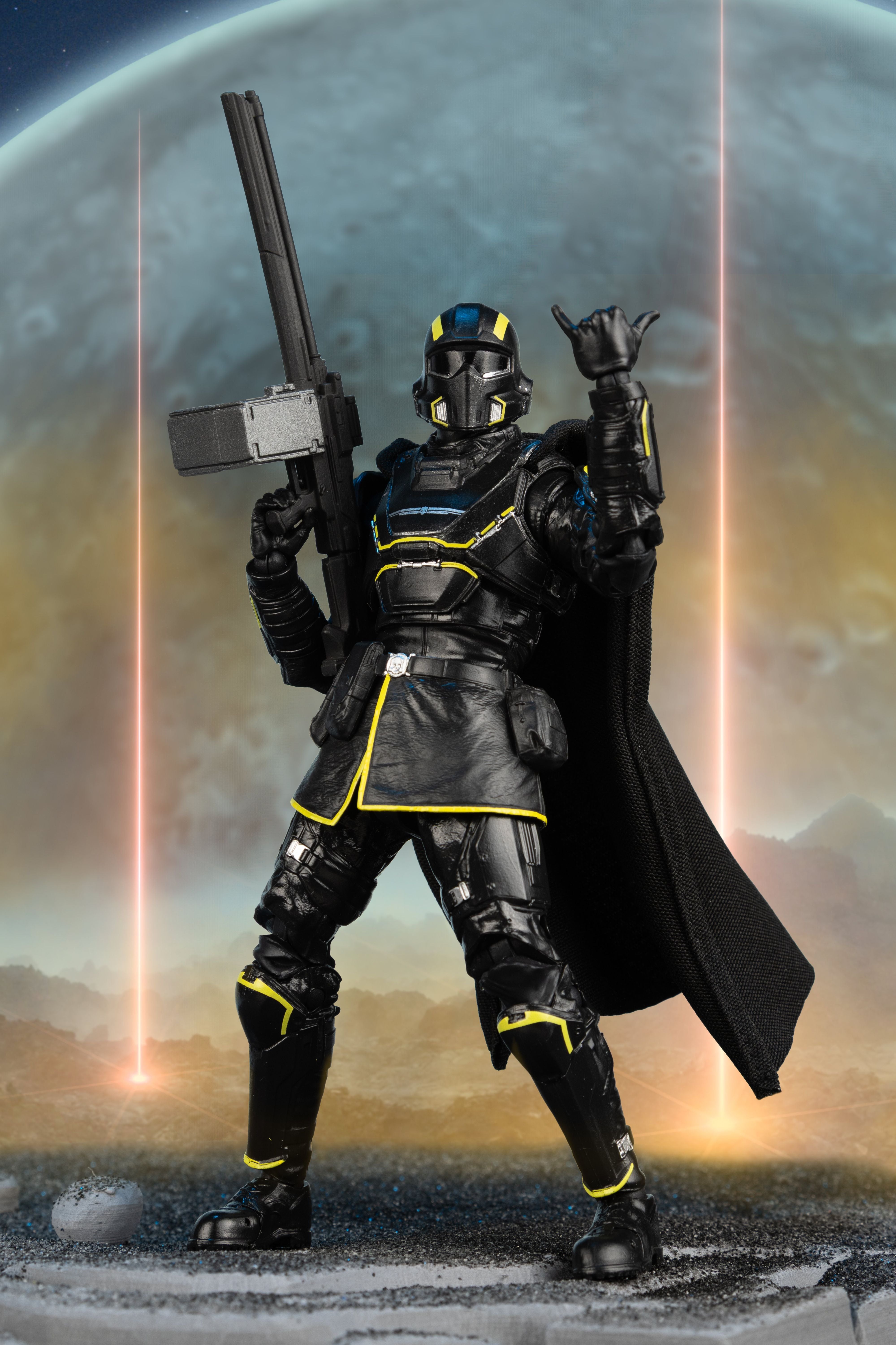 B-01 Tactical Helldiver McFarlane Elite Edition 7-Inch Figure — Dynamic Pose Shouldering RS-422 Railgun with Gesture Hand