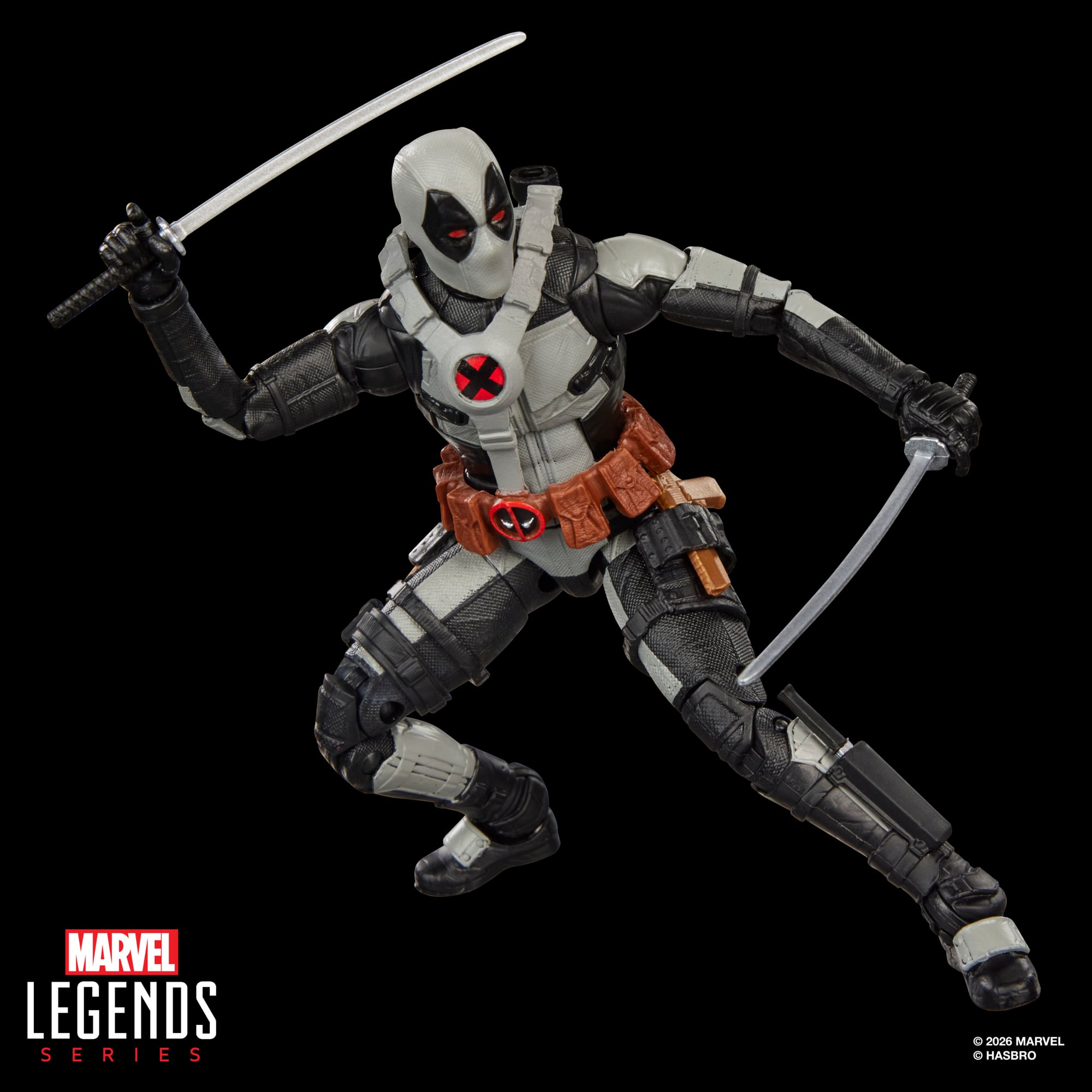 Deadpool Concept Art Marvel Legends 6-Inch Figure — Articulation Pose Dynamic Dual Katana Strike