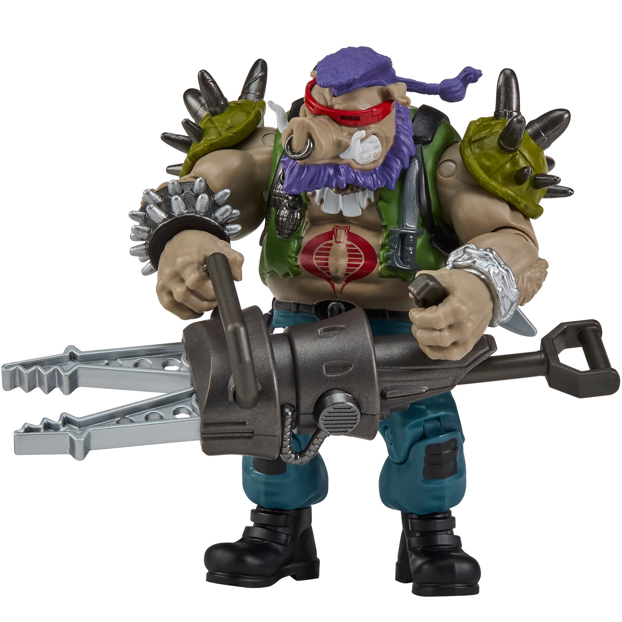 Bebop as Ripper TMNT x GI Joe 4.5-Inch Figure — Claws of Life Accessory Detail