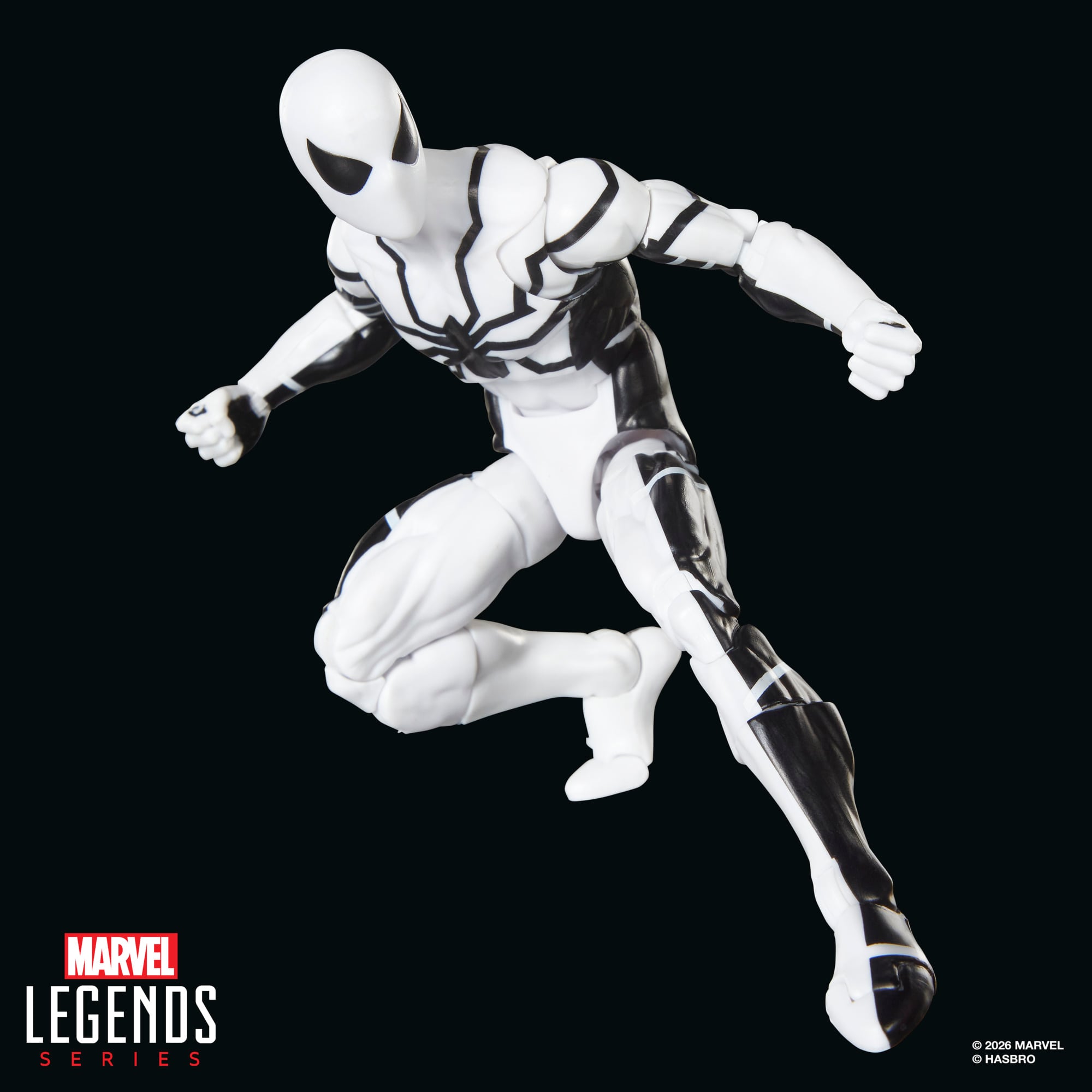 Future Foundation Spider-Man Marvel Legends 6-Inch Figure — Articulation Pose Crouching Jump