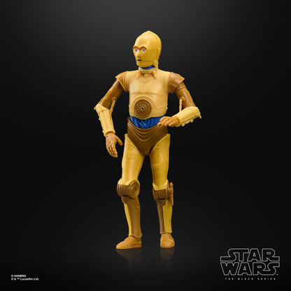 C-3PO Droids Black Series 6-Inch Figure — Side View Holding Accessory