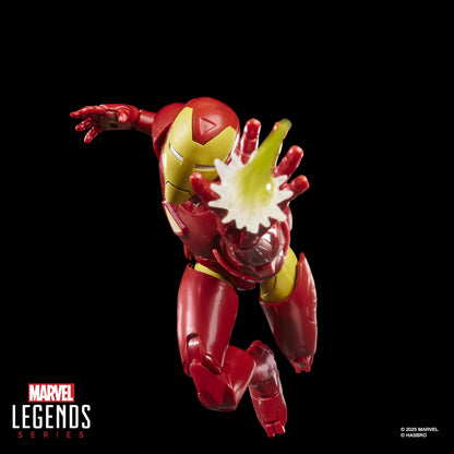 Iron Man Extremis Marvel Legends 6-Inch Figure — Side View with Repulsor Hand Blast Effect