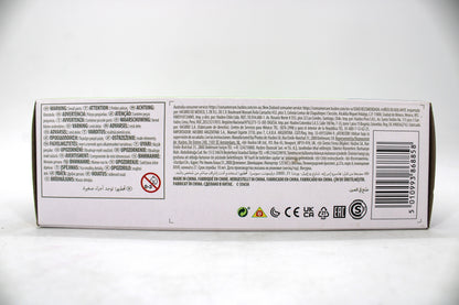 Morphed Shredder Power Rangers X TMNT Lightning Collection 6-Inch — Package Detail with Multilingual Warnings and Barcode