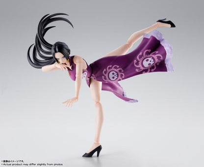 Boa Hancock Marineford S.H.Figuarts 6-Inch Figure — Extreme Articulation Lean Pose with Flying Hair Part