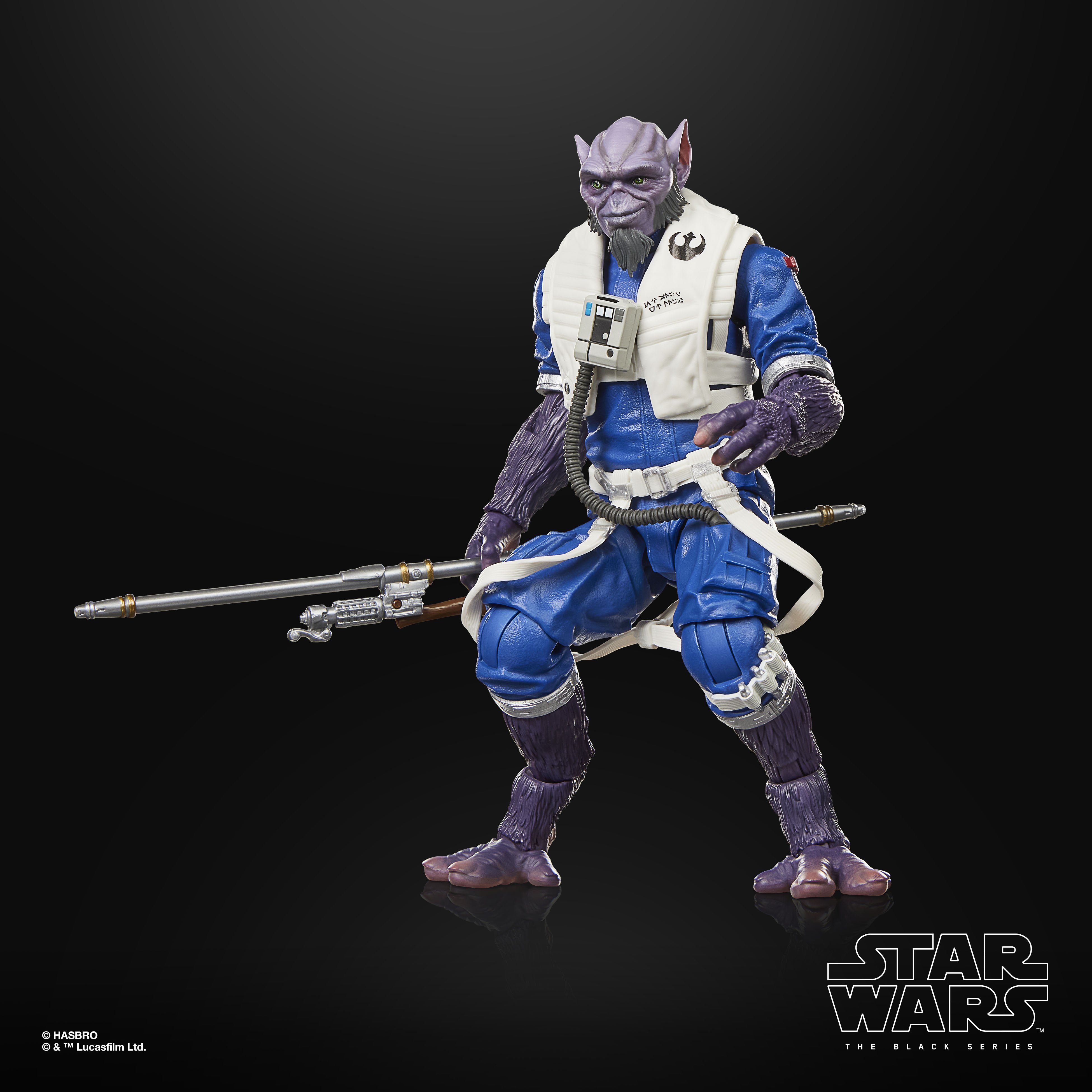 Zeb Orrelios Black Series 6-Inch Deluxe Figure — Low Combat Crouch with Extended Bo Rifle Horizontal
