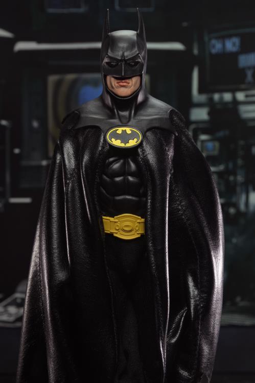 Batman 1989 NECA 8-Inch Clothed Figure — Figure Detail Close-Up of Head and Chest