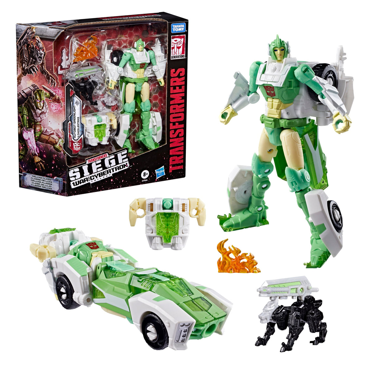 Greenlight War for Cybertron Siege Deluxe 5.5-Inch Figure — Box Art and Contents Display