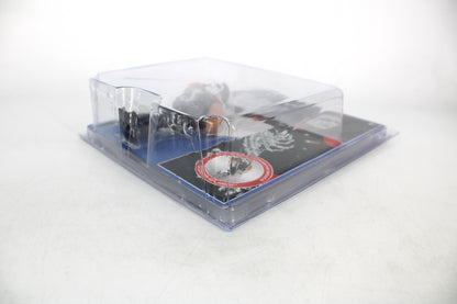 Sting WWE Retro Action Figure — Angled Side View Inside Clear Protective Case with Bubble Detail