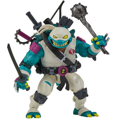 Slash Storm Shadow TMNT x GI Joe 4.5-Inch Figure — Back View with Full Accessories Loaded