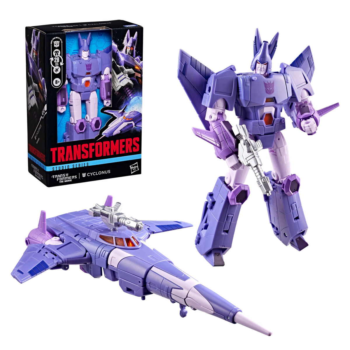 Cyclonus Studio Series 86 Voyager 8-Inch Figure — Box Art with Robot and Jet Mode