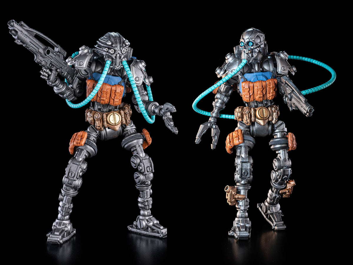 Protectorate ACU Cosmic Legions 6-Inch Mission Pack — Alternate Head Comparison Display