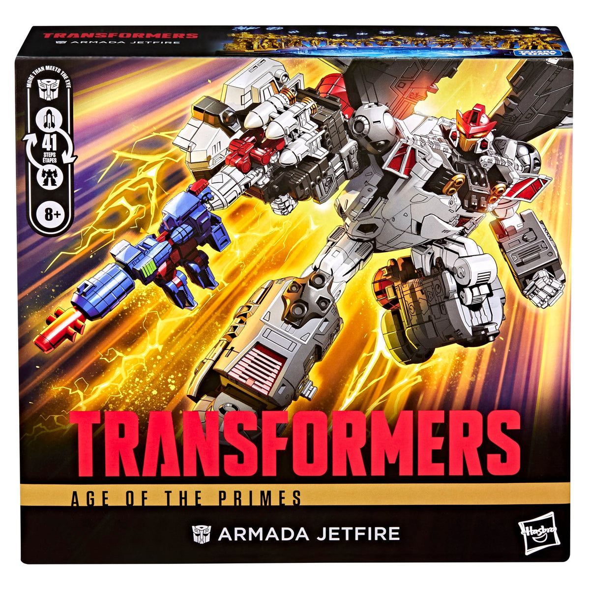 Armada Jetfire Age of the Primes Commander Class 8-Inch Figure — Box Front