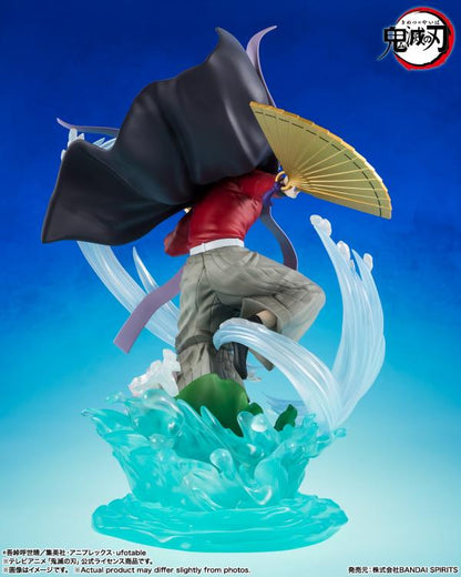 Doma Demon Slayer FiguartsZERO 9-Inch Figure — Back View displaying billowing haori and golden fan