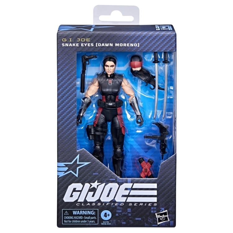 Snake Eyes Dawn Moreno GI Joe Classified 6-Inch Figure — Package Detail Box Front