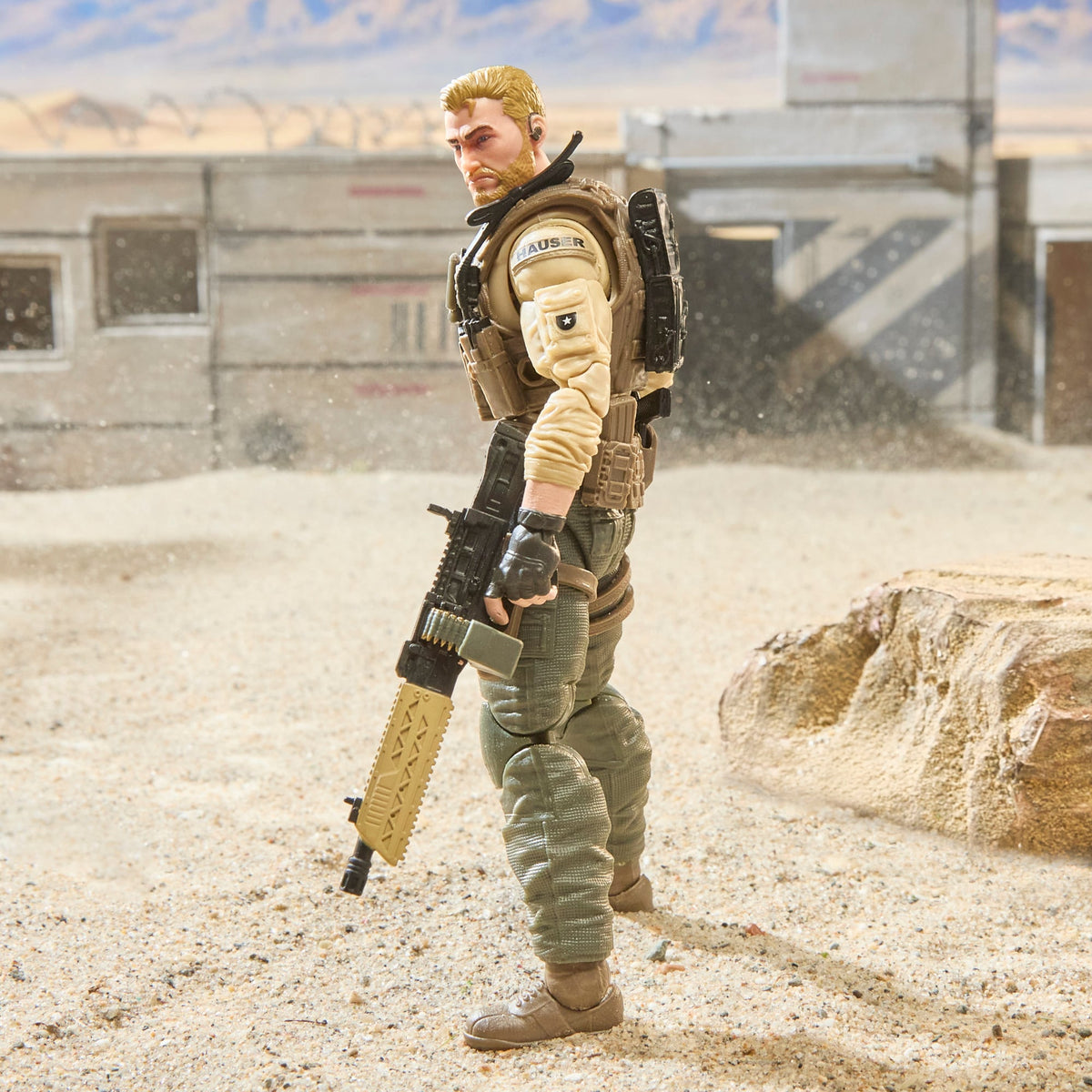 Duke G.I. Joe Classified Series 6-Inch Figure — Side View Showing Hauser Name Tape Detail