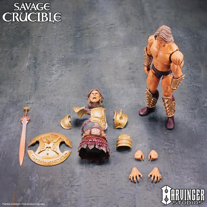 Who-Man Savage Crucible 6-Inch Figure — Accessories Included Layout Out of Box