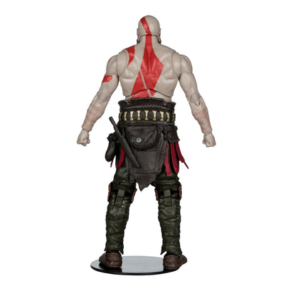 Kratos God of War Ragnarok McFarlane Gaming Edition 7-Inch Figure — Back View Showing Red War Paint Detail