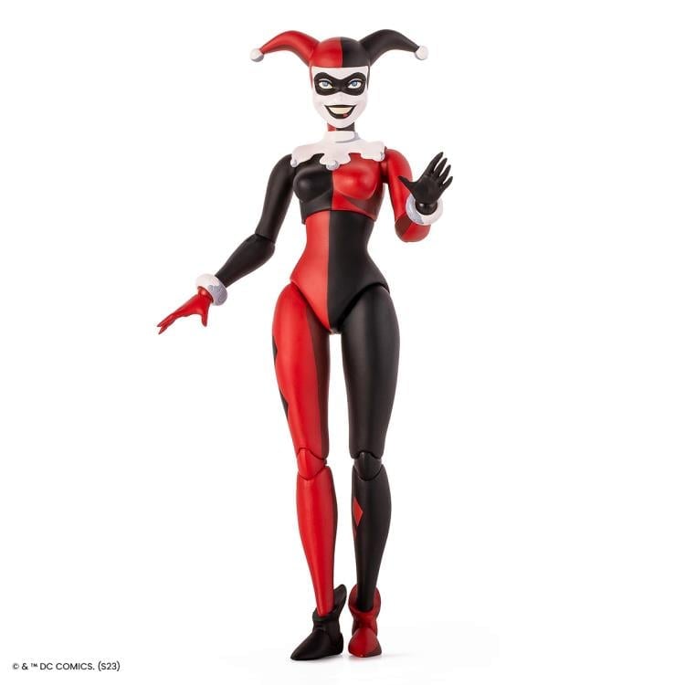 Harley Quinn Batman Animated Series 1/6 Scale Figure — Waving Pose Side Angle