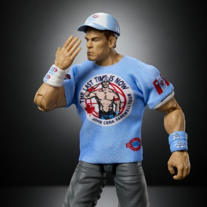 John Cena WWE Ultimate Edition 6-Inch Figure — Figure Detail Farewell Tour Shirt Salute Hand