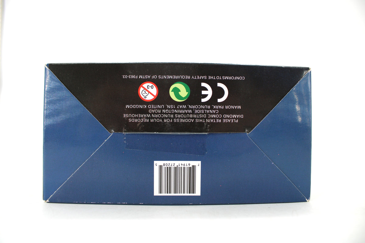 Batgirl DC Direct Justice League Action Figure (2008) — Package Detail with Barcode and Safety Markings