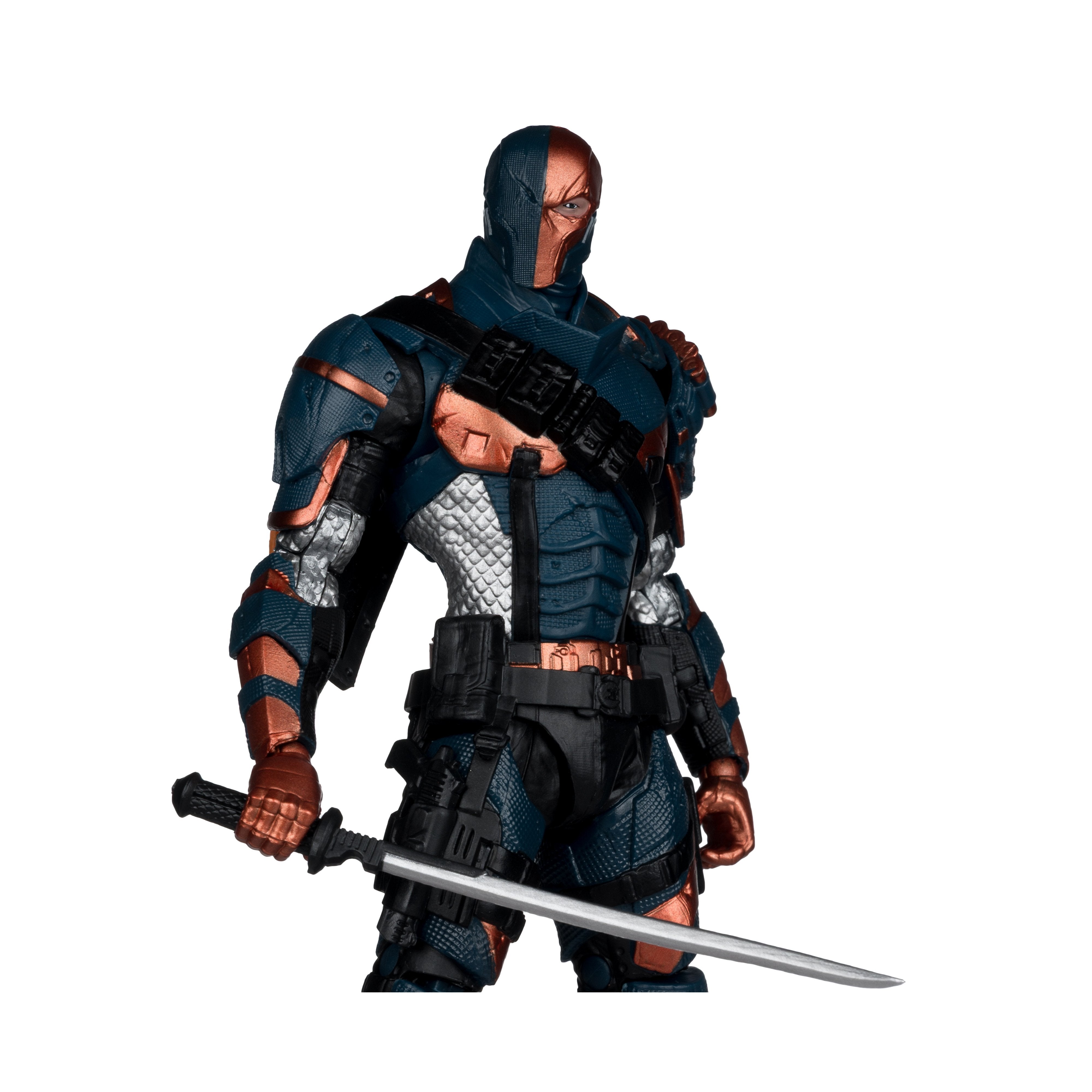 Deathstroke DC Multiverse 7-Inch Figure — Figure Detail Close-Up with Katana