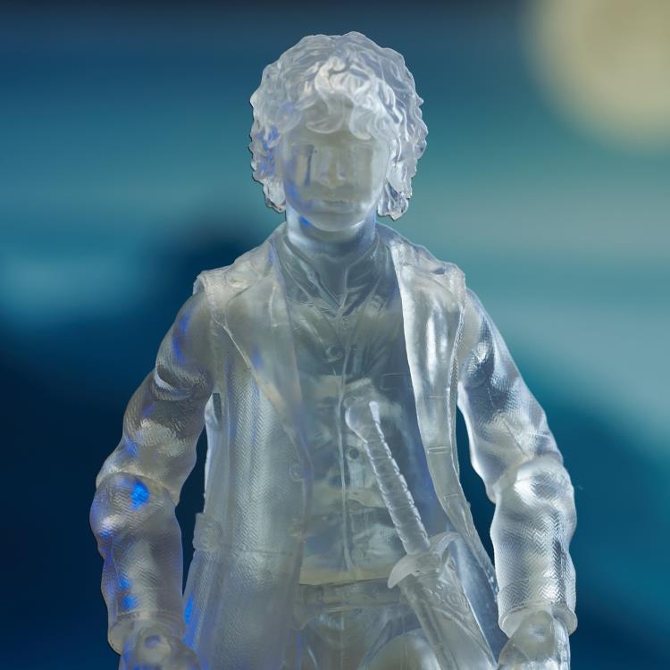 Invisible Frodo Lord of the Rings 5-Inch Deluxe Figure — Figure Detail Close-Up Clear Cast