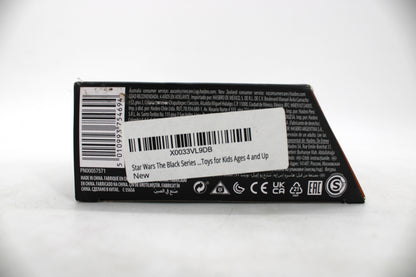 Incinerator Trooper Star Wars The Black Series – The Mandalorian 6-Inch Action Figure — Package Detail with Barcode and Regulatory Info