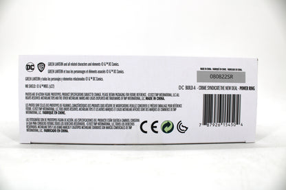Power Ring Crime Syndicate DC Multiverse 7-Inch — Package Detail with Barcode and Legal Text