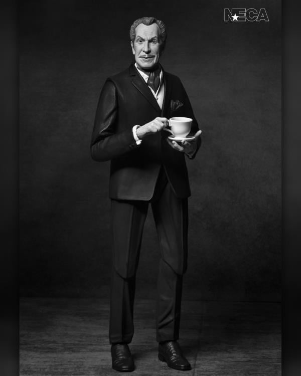 Vincent Price NECA Ultimate 7-Inch Figure — Older Head Sculpt Holding Teacup and Saucer
