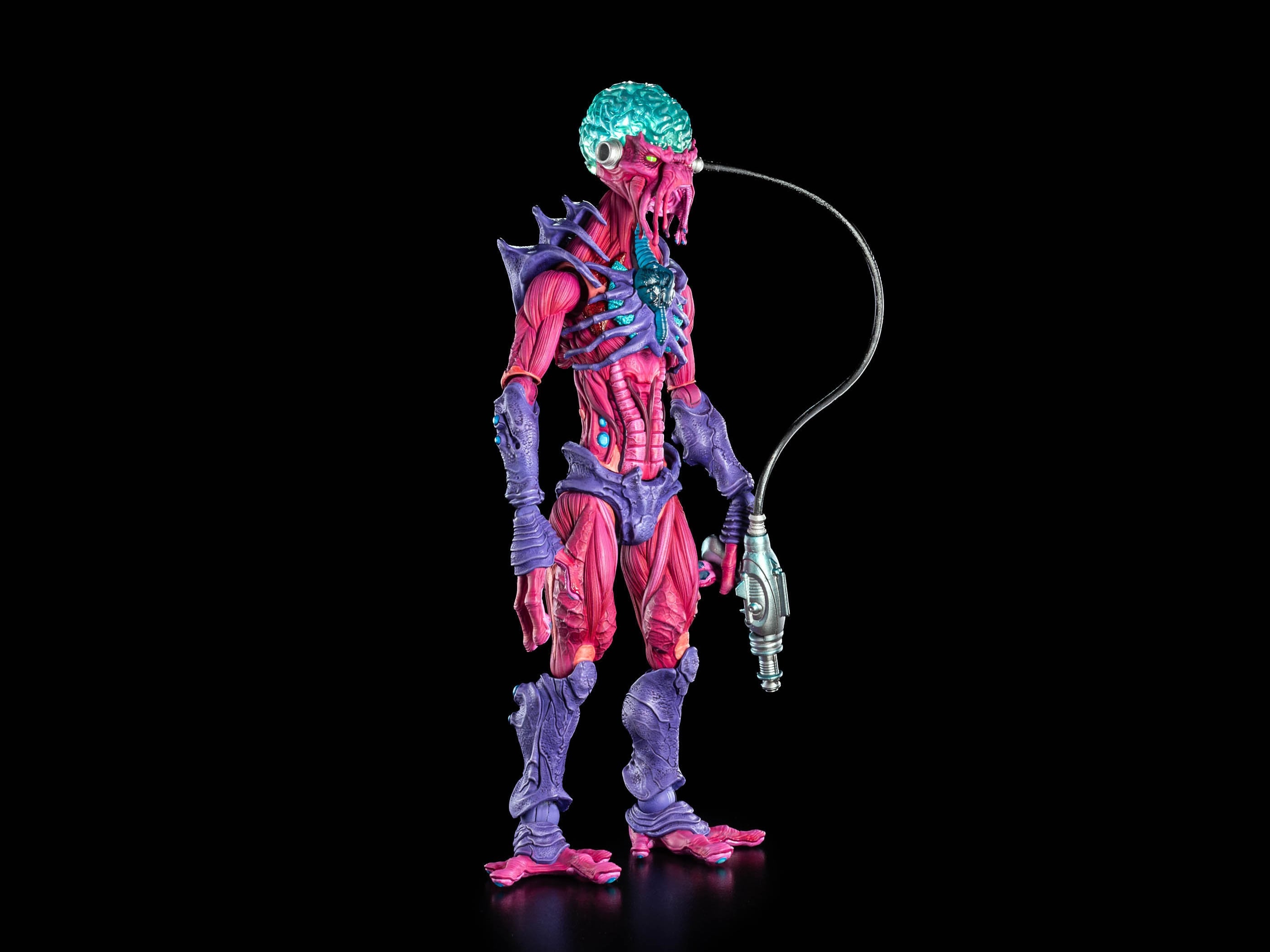 Zorrtexx Cosmic Legions 6-Inch Figure — Side View with Pistol and Power Cable