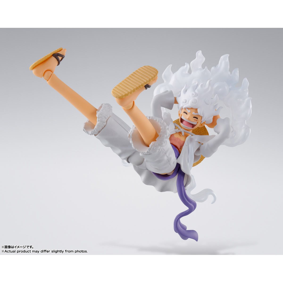 Luffy Gear 5 S.H.Figuarts 6-Inch Figure — Upside-Down Acrobatic Pose