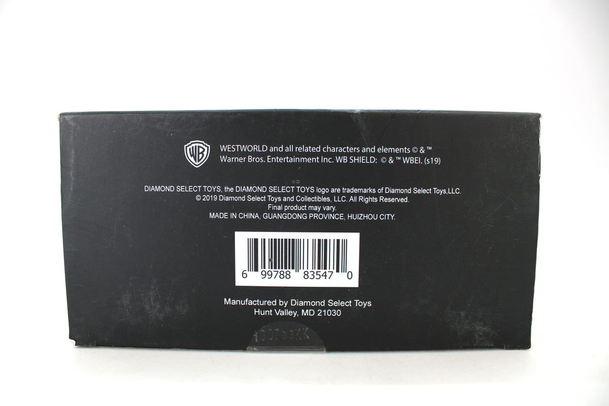 Dr. Robert Ford Westworld Select Series 1 Action Figure — Package Detail with Barcode and Copyright Text