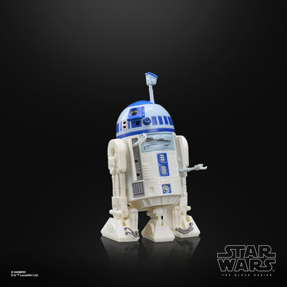 R2-D2 Droids Black Series 6-Inch Figure — Three-Quarter View with Antenna and Side Arm Extended