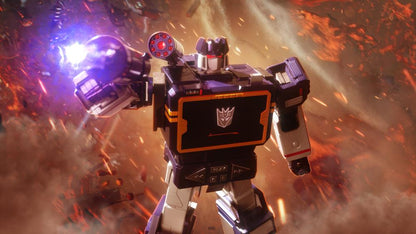 Soundwave Transformers Flagship Series Robot — Back View Raising Shoulder Cannon