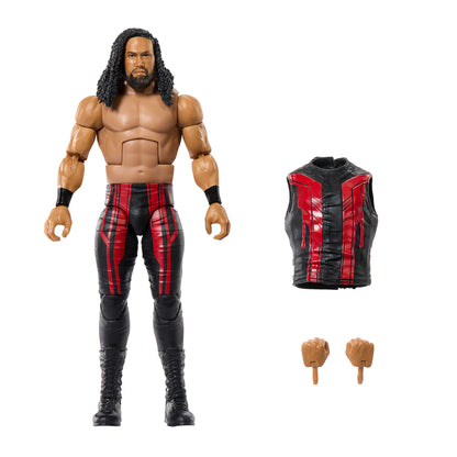 Talla Tonga WWE Elite Series 128 6-Inch Figure — Accessories Included with Vest and Swappable Hands