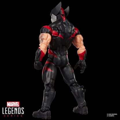 Ultimate Wolverine Marvel Legends 6-Inch Figure — Back View Showing Red and Black Costume Detail