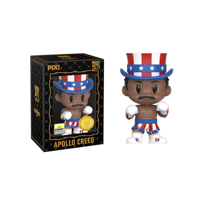 Apollo Creed Pix! Vinyl Super Chase Variant — Uncle Sam Hat and Patriotic Trunks with Box Front