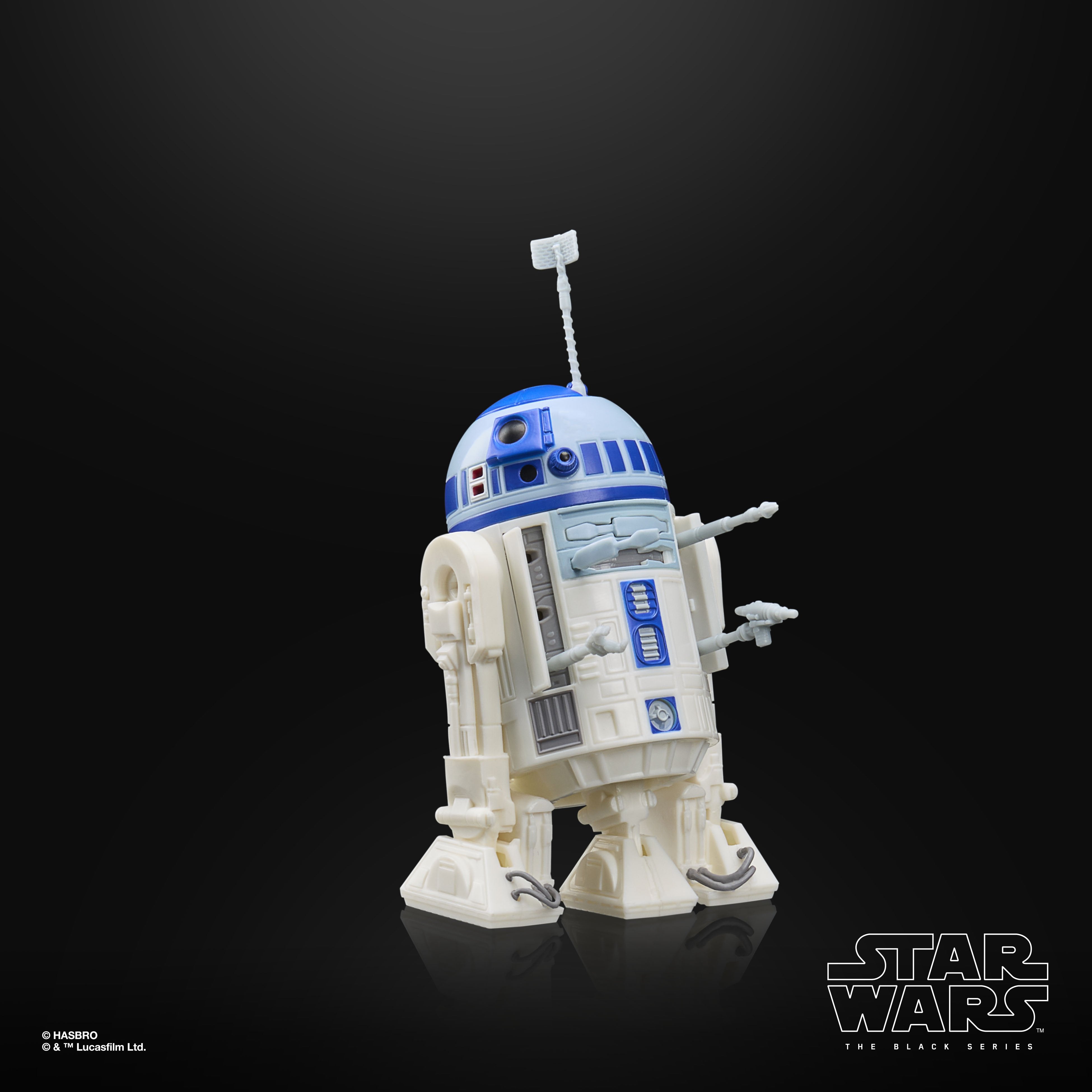 R2-D2 Droids Black Series 6-Inch Figure — Side View Showing Torso Panel Detail