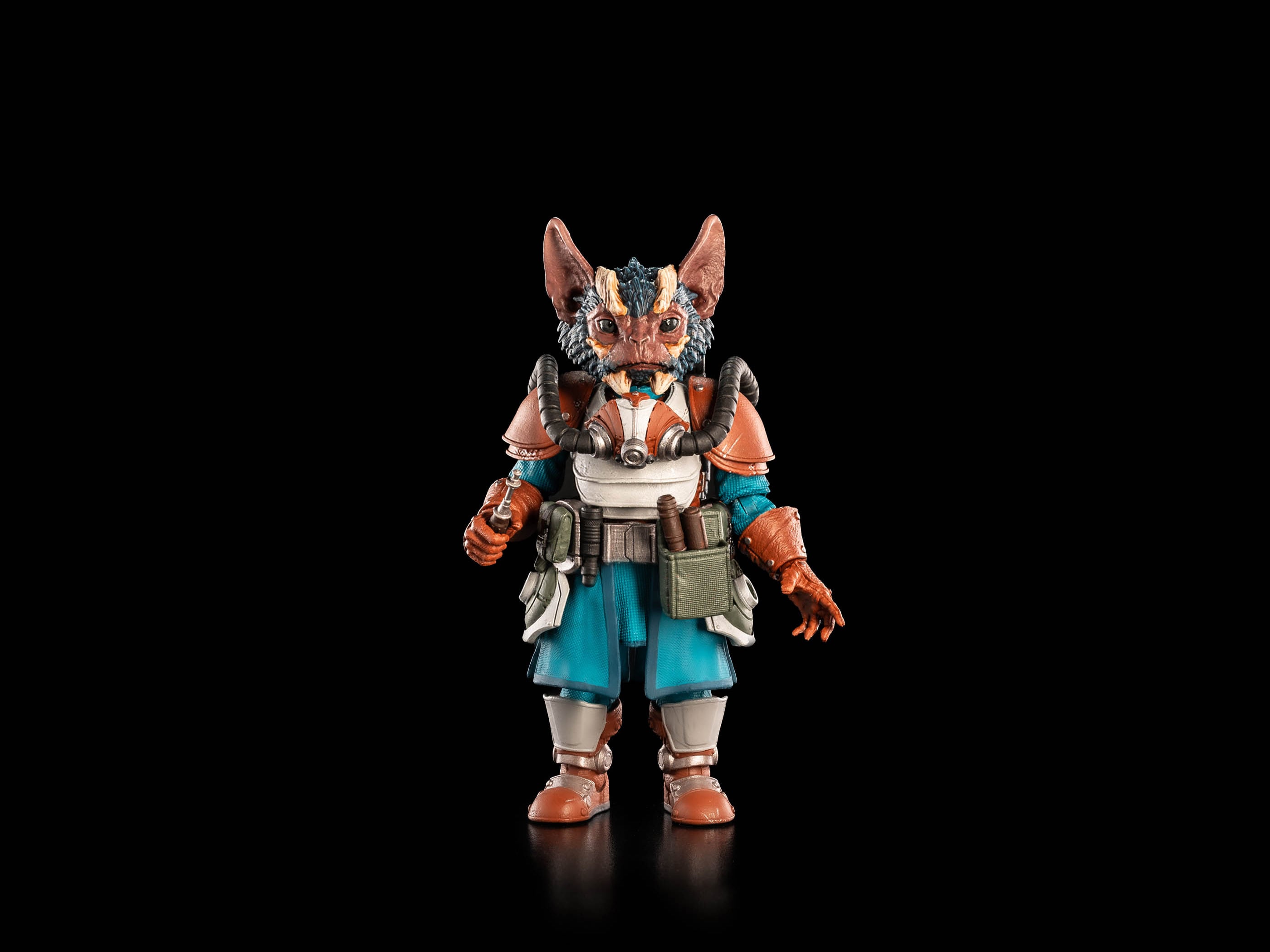 Dr. Zajjarii Cosmic Legions 6-Inch Figure — Front View Unmasked Head No Crawler