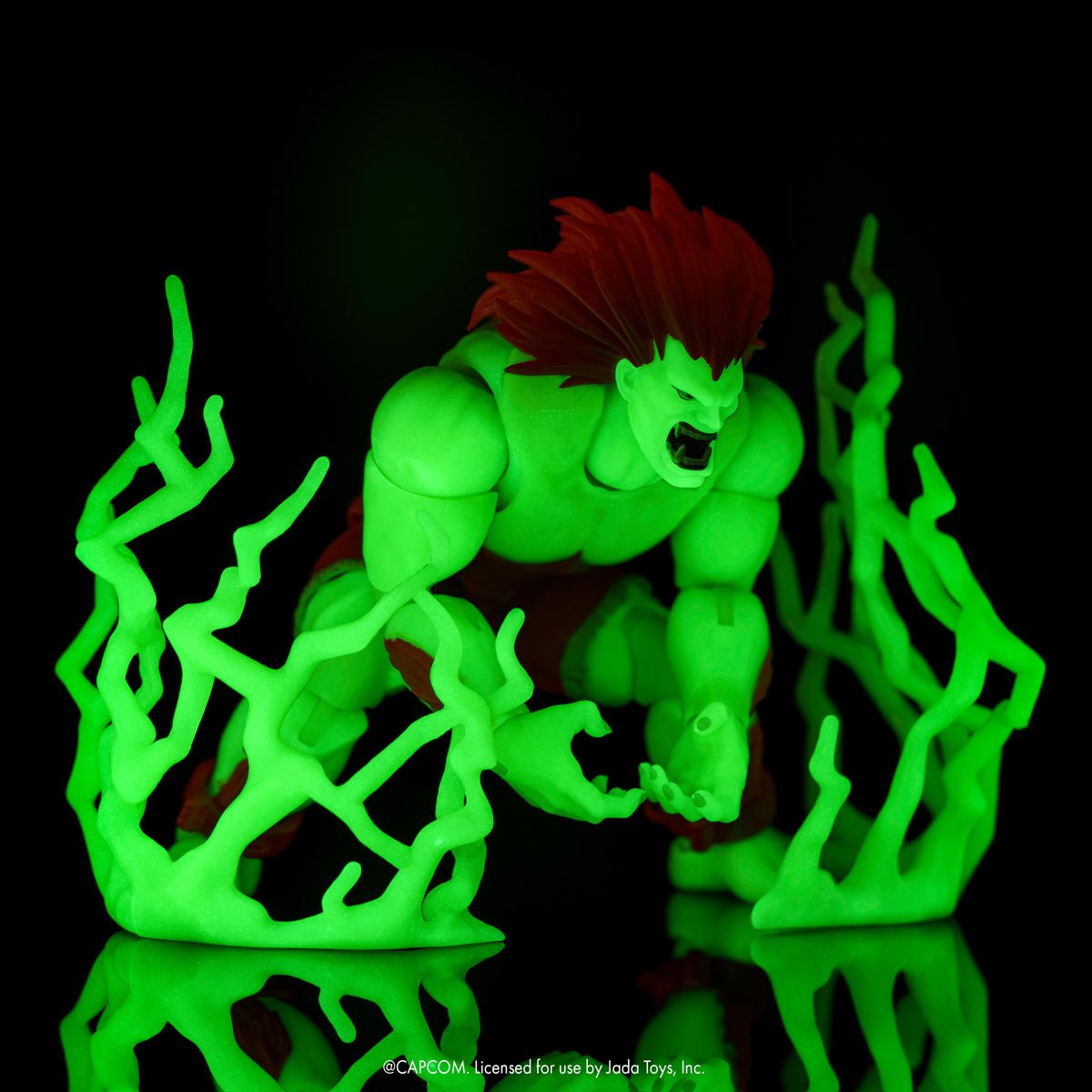 Blanka Ultra Street Fighter II 6-Inch Figure — Glow-in-the-Dark Electric Thunder Effects Display