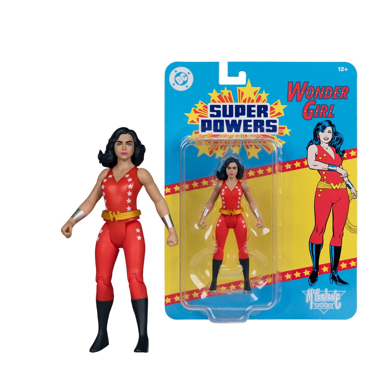 Wonder Girl DC Super Powers 4.5-Inch Figure — Figure and Blister Card Package Detail